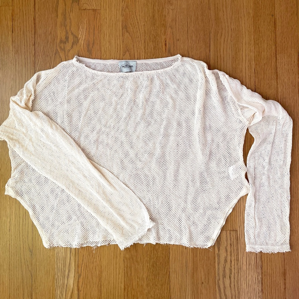 RACHEL COMEY mesh long sleeve top / SIZE 4